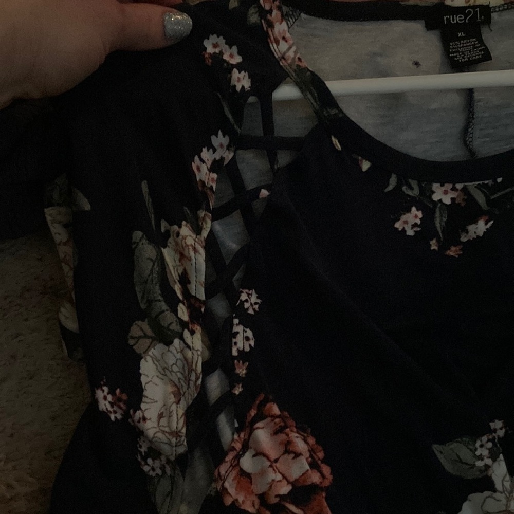 Floral T-shirt dress